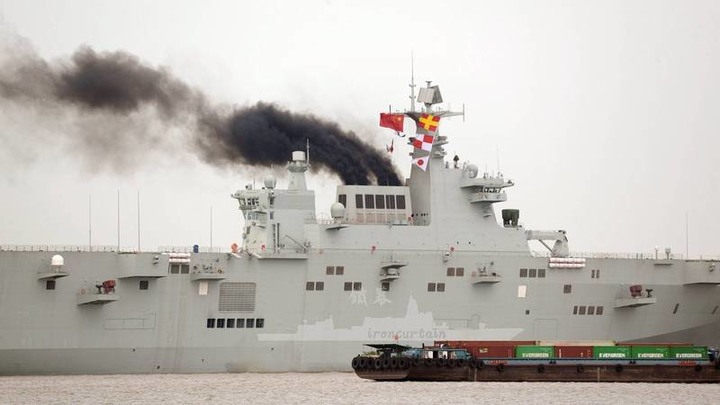 才嗆「宜蘭153旅小心」中國075艦海試竟大冒黑煙 網笑:令人印象深刻