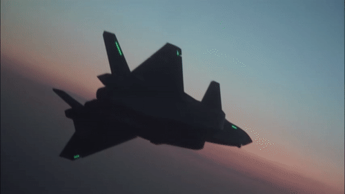 最新：F-22高清超帅GIF