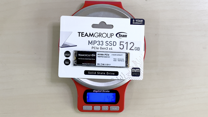 Teamgroup MP33 平價 PCIe SSD 實測讀取近 2000MB/s！