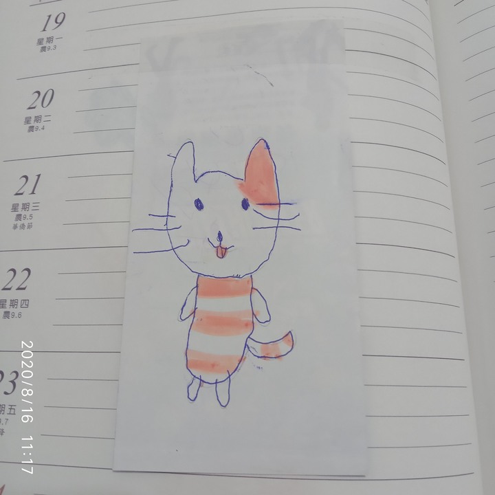 6歲姪女的畫作