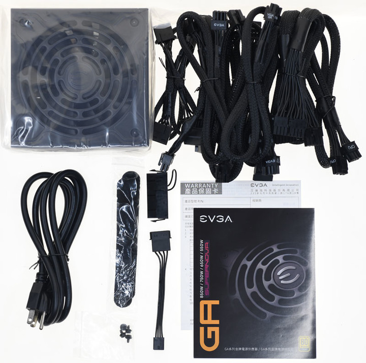 EVGA 750 GA金牌全模組化電源開箱