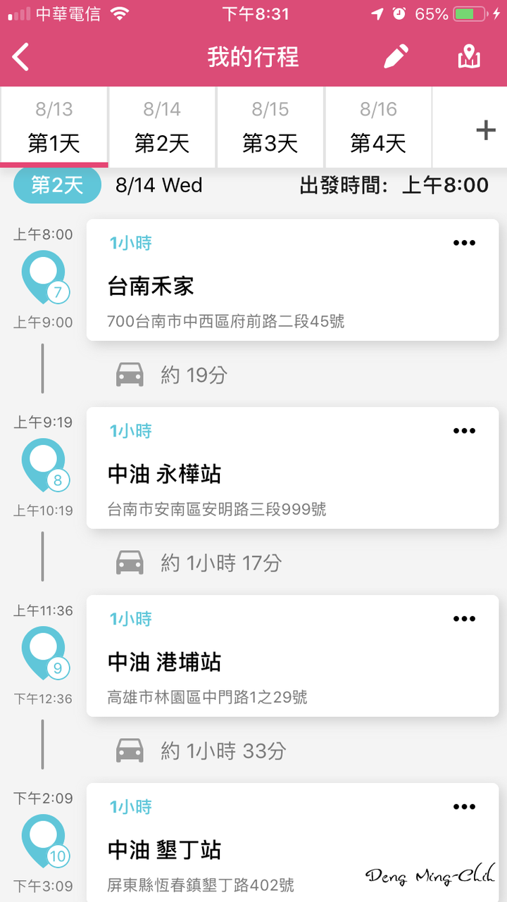 190813~0816 四塔環島遊記