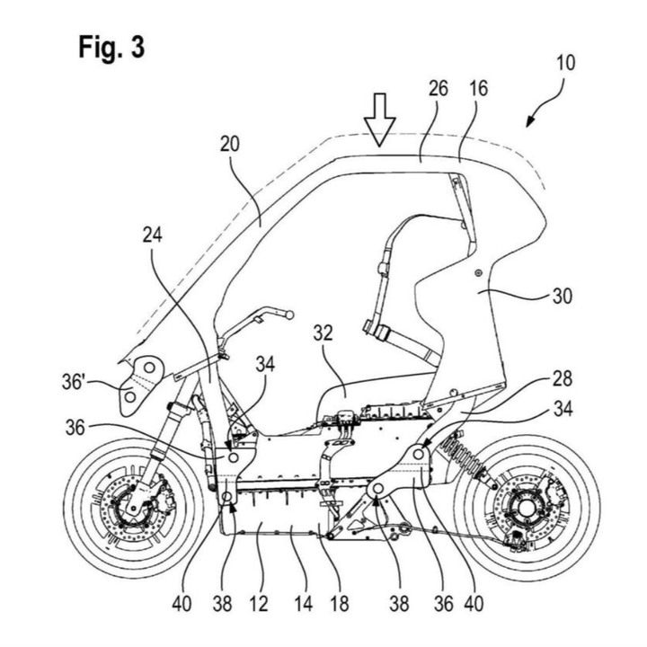 【海外快訊】有屋頂的 BMW C1 要復活呢嗎?BMW Motorrad 遞交新款 C Evolution 專利