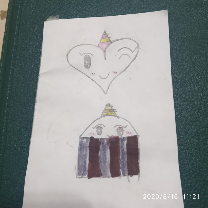 6歲姪女的畫作
