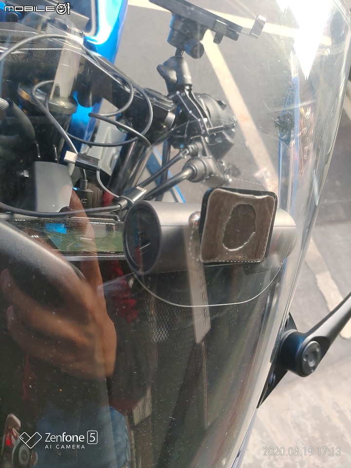 70邁行車記錄器1S（汽車行車記錄器裝在機車上）
