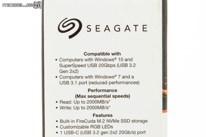 Seagate FireCuda Gaming SSD 實測|比擬內建 SSD 的超高傳輸速度