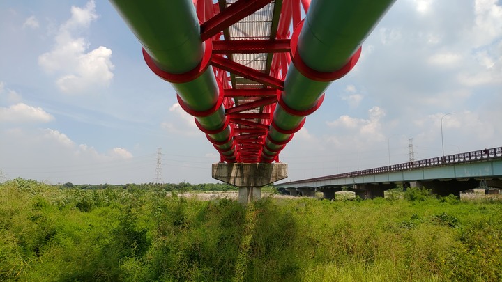 曾文溪善化段河堤風光