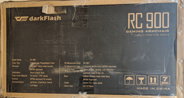 動手裝darkFlash RC900電競扶手椅