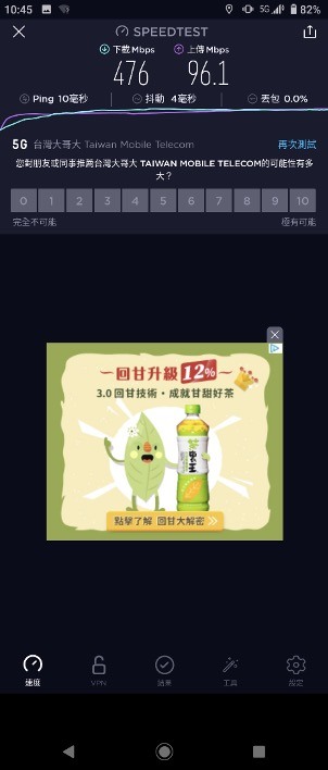 那些男人等候區之台哥大5G網速