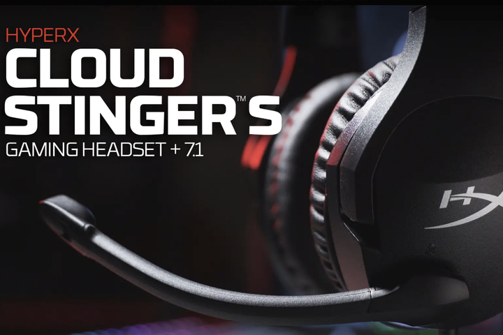 Kingston HyperX 推出 Cloud Stinger S 電競耳機 具有 7.1 環繞音效與麥克風快速靜音設計