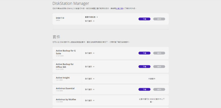 等了近2年，終於可以開始測試 DSM 7.0 Preview了~