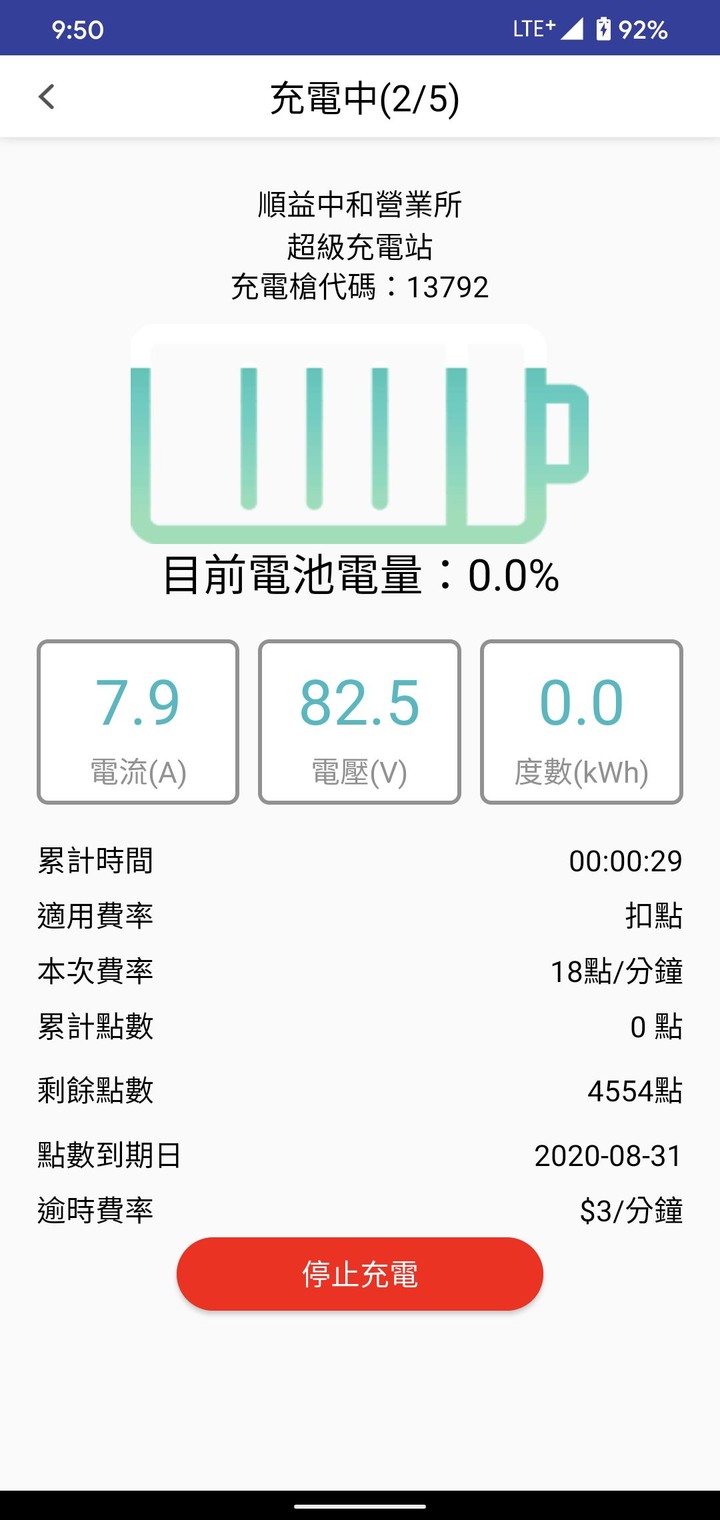 IE125 PICKUP超級充電站0%-95%實測