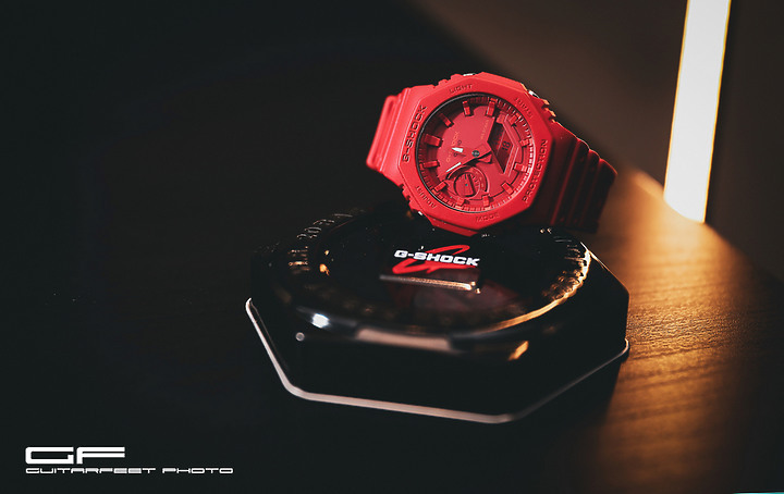 --農家橡樹-- CASIO 卡西歐 GA2100-4A 就是火紅到底 開箱