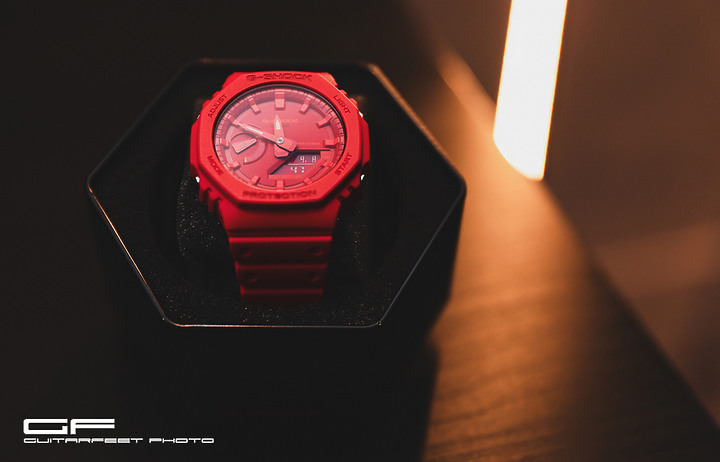 --農家橡樹-- CASIO 卡西歐 GA2100-4A 就是火紅到底 開箱