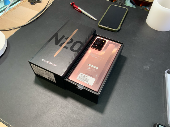Samsung note 20 ultra 金色開箱