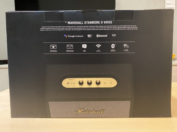 週年慶敗家小開箱 Marshall STANMORE II Voice藍芽喇叭