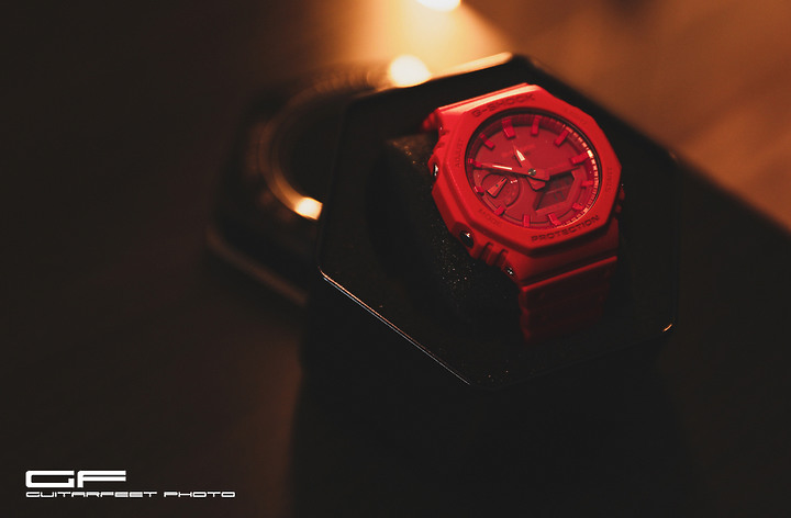 --農家橡樹-- CASIO 卡西歐 GA2100-4A 就是火紅到底 開箱