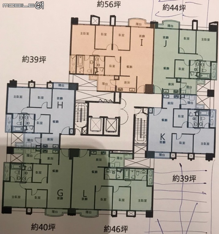 惠宇謙仁（ＭＲＴ）樓層圖面