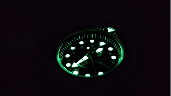 Seiko潛水錶夜光