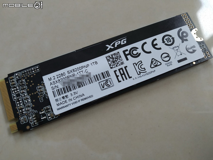 簡易分享 XPG SX8200 Pro 1TB