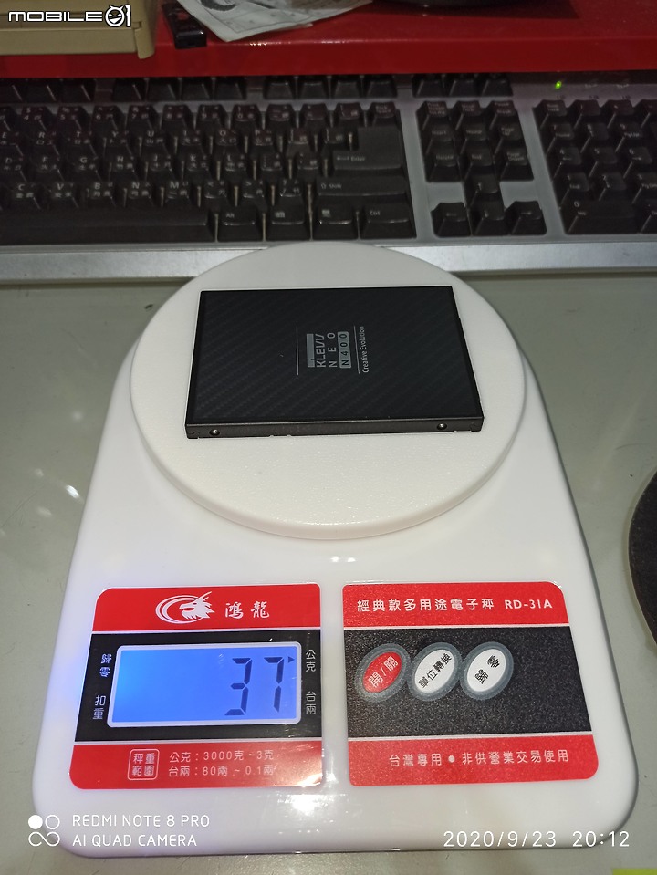 科賦 KLEVV NEO N400 480GB 紀錄