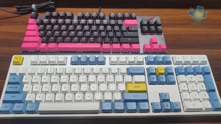 點我看大圖 【小宅開箱】ASUS ROG Strix Scope TKL Electro Punk 機械式電競鍵盤