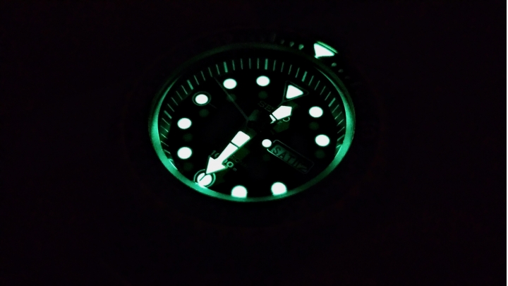 Seiko潛水錶夜光