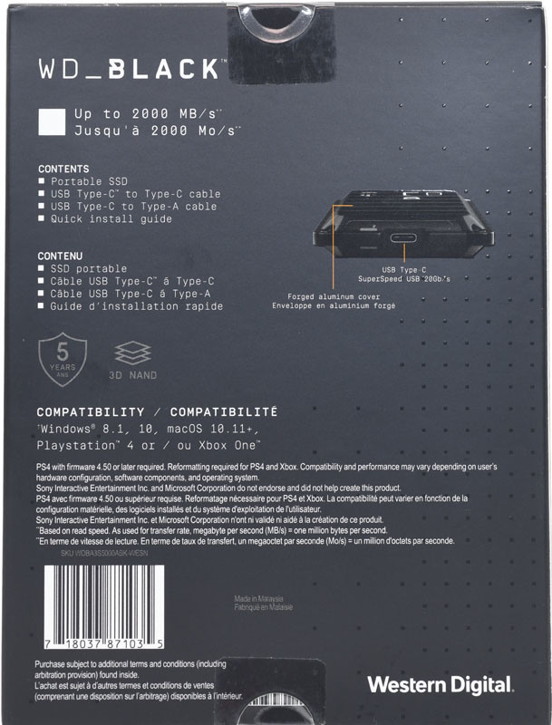 WD_BLACK P50 GAME DRIVE SSD搭配三泰SUNIX USB2321C擴充卡簡測