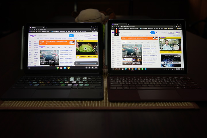 [四大系統評測]Tab S7 vs. iPad pro 11 2020 vs. Lenovo Chromebook Duet  vs. Surface GO2(8th M3)