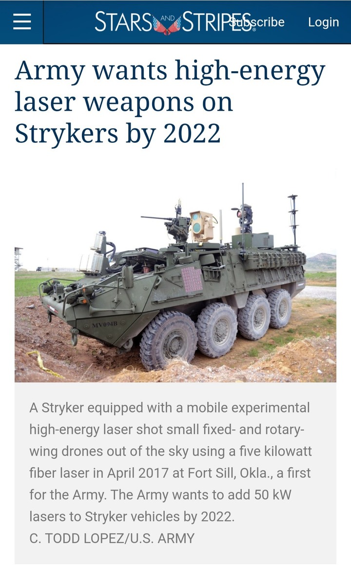 通用動力公佈 Stryker 移動防空系統裝甲車打無人機試驗。
