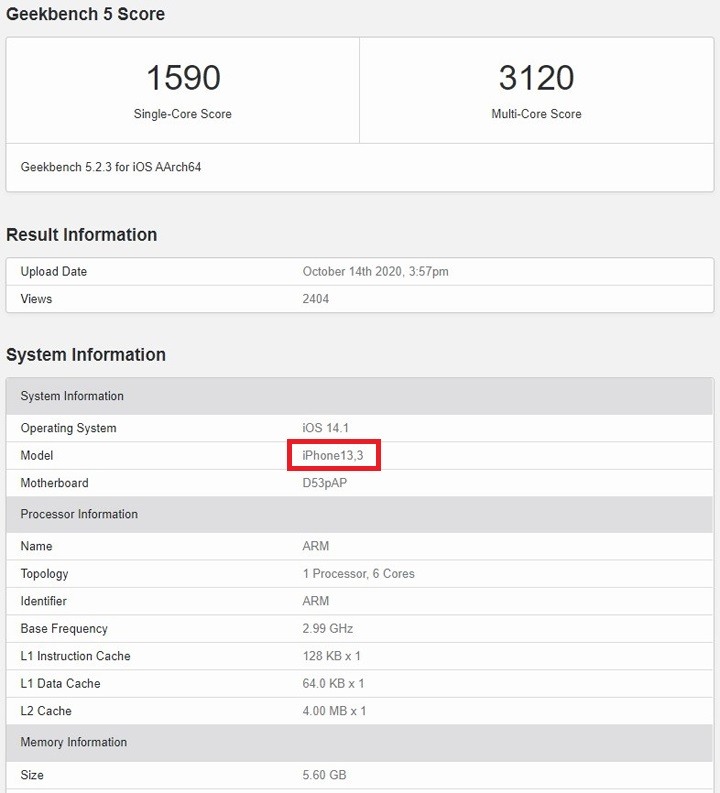 【iPhone12 Pro跑分曝光】A14擠牙膏，性能對比A13僅提升9%?