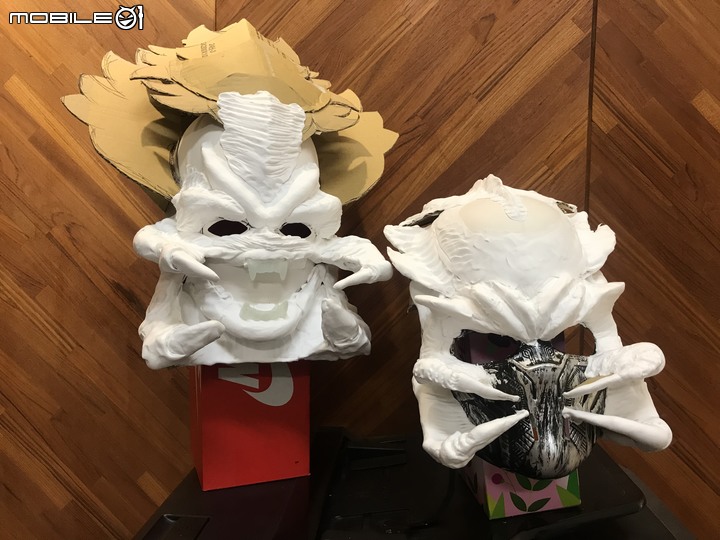 [DIY][萬聖節][面具]臨時趕製手做萬聖節面具"終極戰士及異形" (圖多文少)