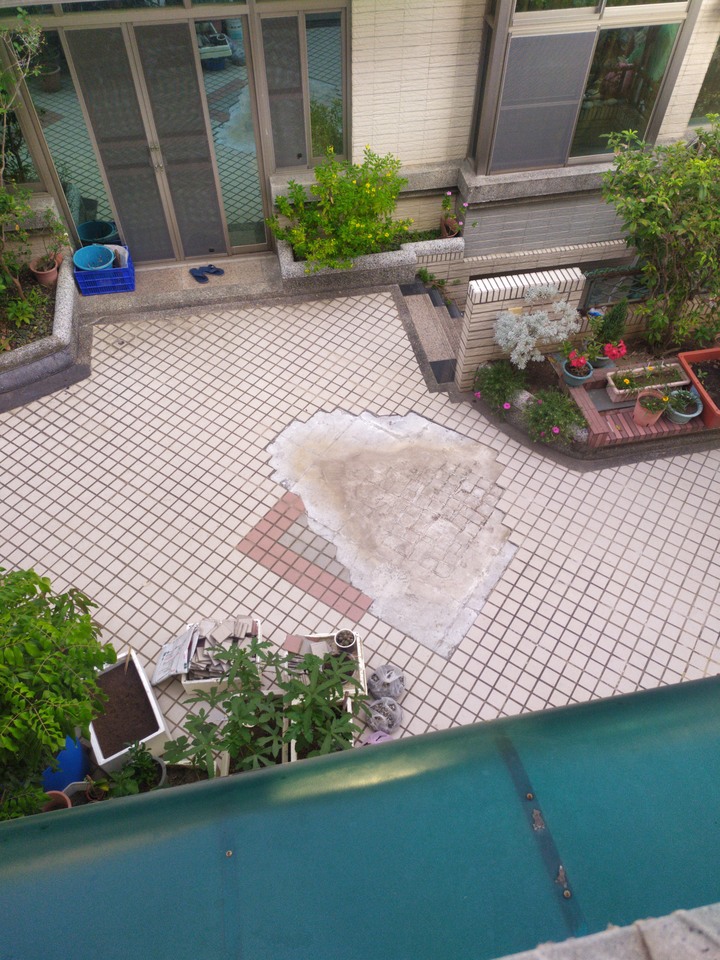 戶外花園地磚修復