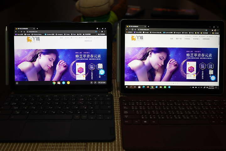 [四大系統評測]Tab S7 vs. iPad pro 11 2020 vs. Lenovo Chromebook Duet  vs. Surface GO2(8th M3)