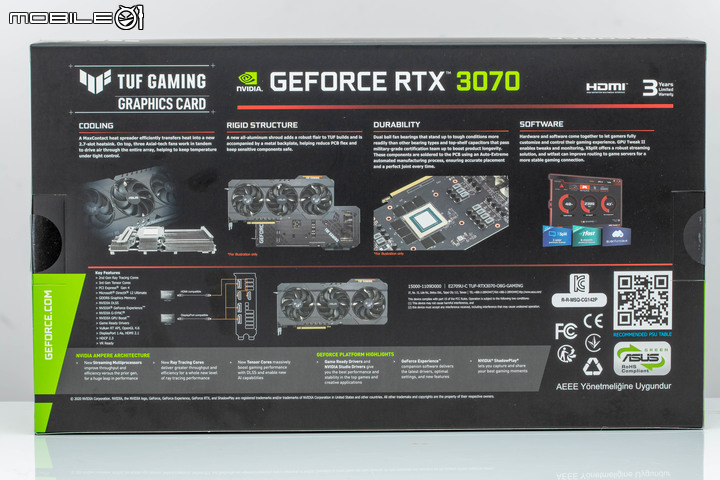 三張首波 NVIDIA RTX 3070 顯示卡開箱測試 在效能與尺寸間找尋平衡點