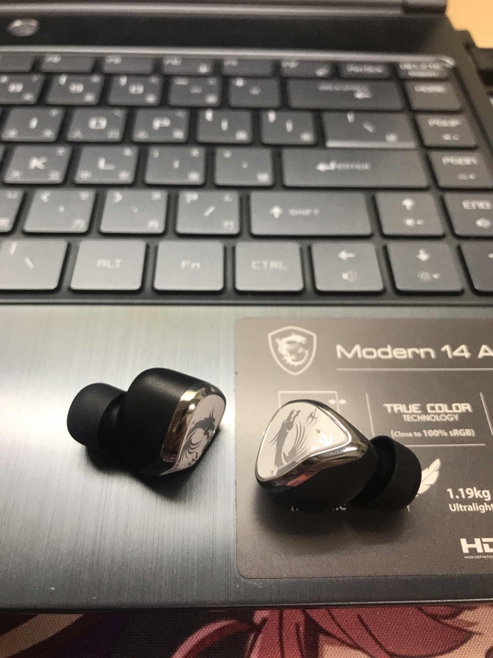 微星 MSI CH40 真無線耳機 開箱以及心得分享