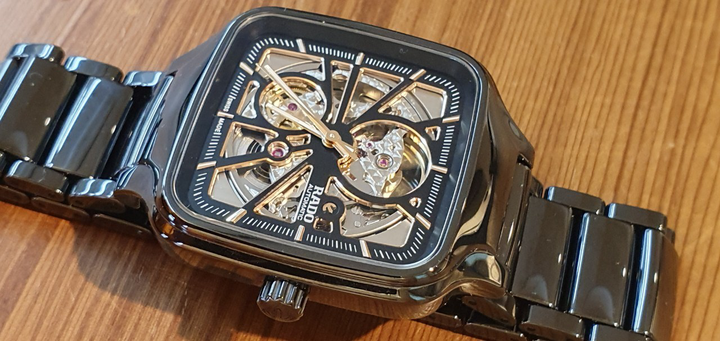 不能開票,就來開箱吧~~終於入手,Rado true square鏤空款 !