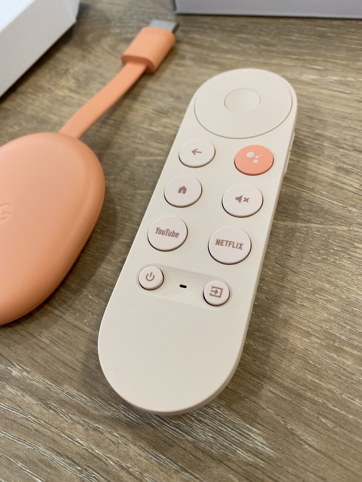 [開箱] Chromecast with Google TV Sunrise 粉色