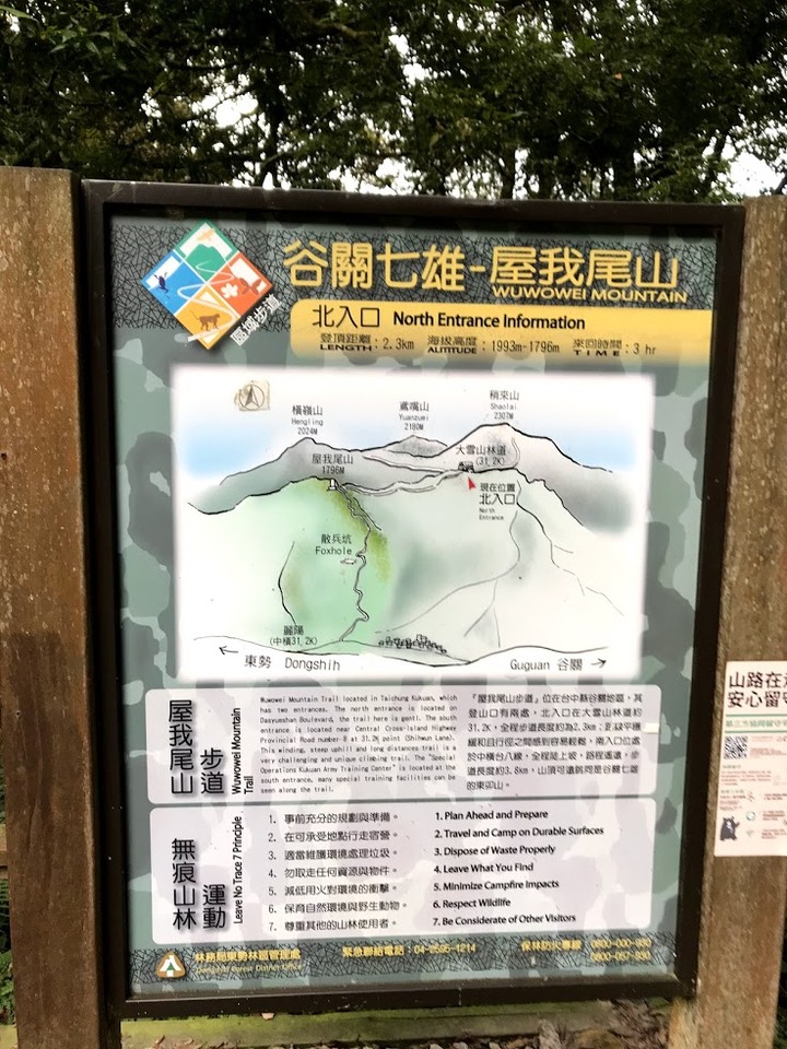 逆走谷關七雄之屋東縱走