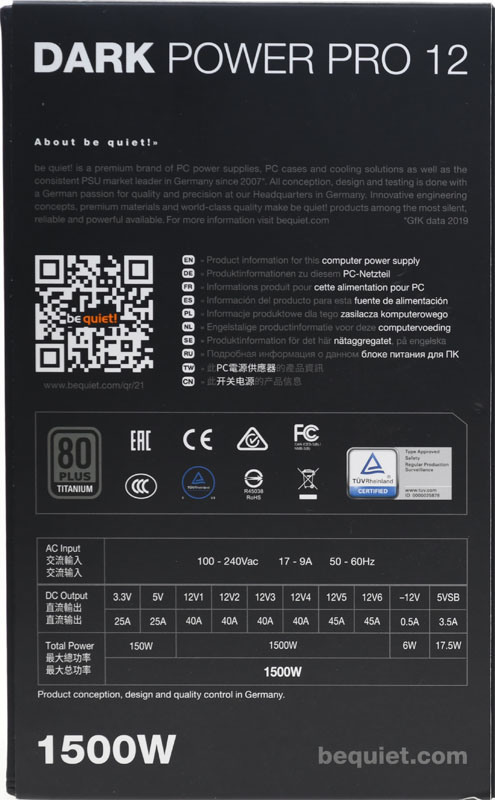 be quiet! DARK POWER PRO 12 1500W鈦金全模組化電源開箱