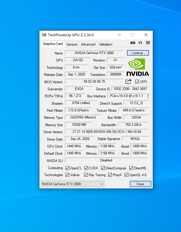 [分享] EVGA GeForce RTX 3080 FTW3 Ultra 入手開箱