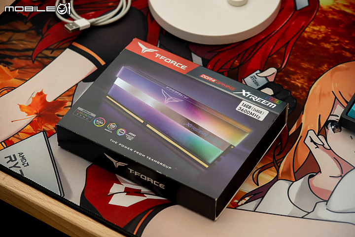點我看大圖 內斂鏡面、冷光穿透 T-FORCE XTREEM ARGB DDR4 3600 8G*2