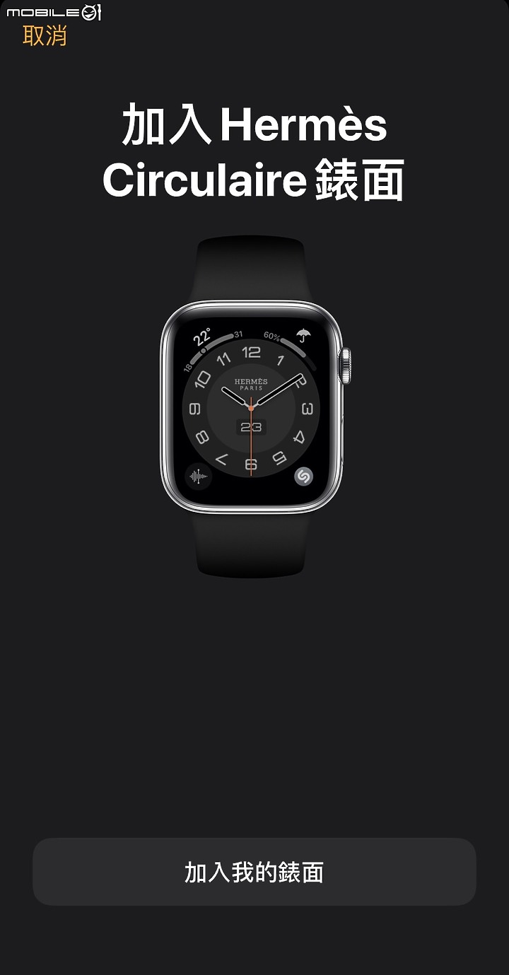 請問關於 Apple Watch Hermes 錶面分享釋疑，感謝回答！