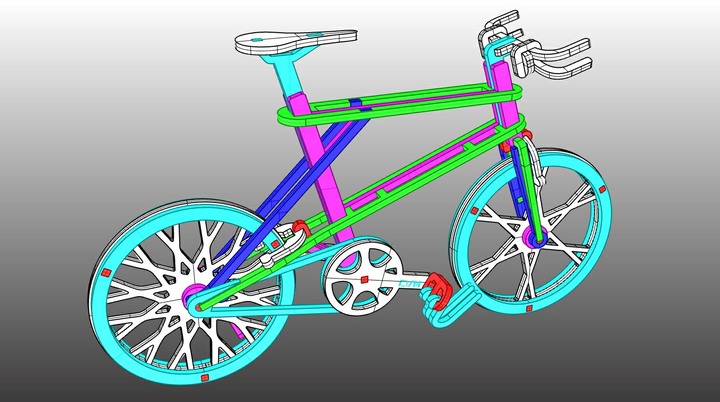 小徑車再縮小成六分之一 : CVM™【皮帶小徑車】比例模型