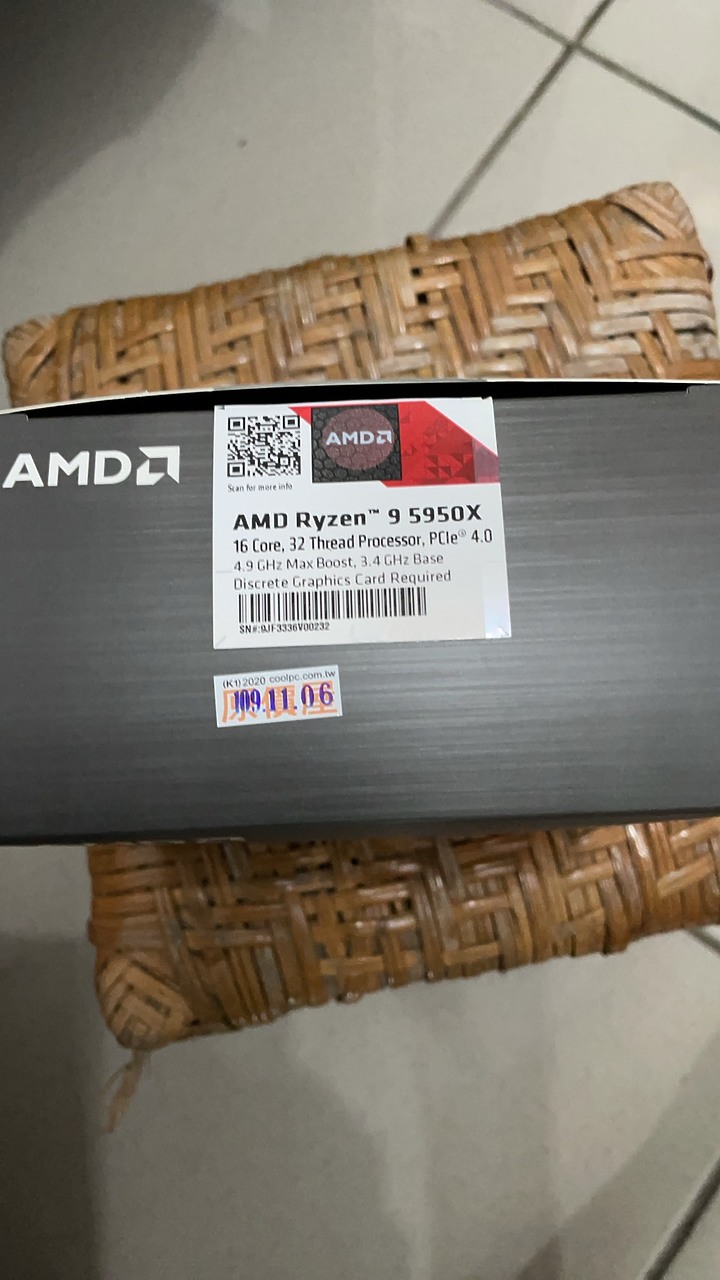 [分享] AMD Ryzen 9 5950X 配上 Radeon RX550 入手小開箱