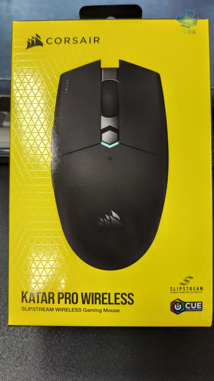 【小宅開箱】 Corsair Katar Pro Wireless 無線電競滑鼠 上手輕量快艇到港！