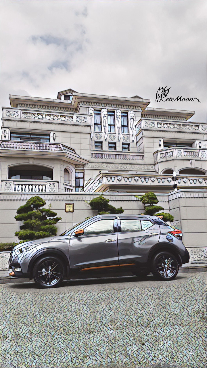 Nissan-橙浸灰Kicks X 路過墅下