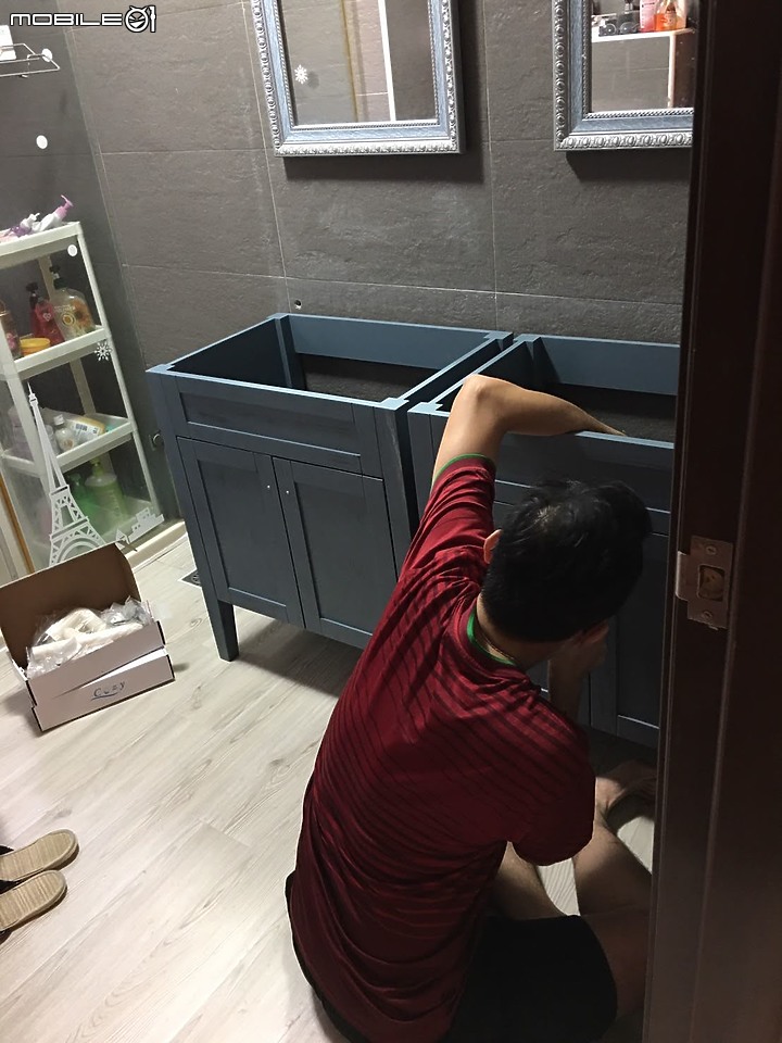 [DIY] 浴室洗臉盆櫃更換分享