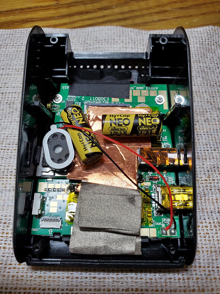 [拆機][更換超級電容] A119 V3 拆機更換超級電容 (Vina TECH 3V 3.3Fx2--> 3V 5Fx2)