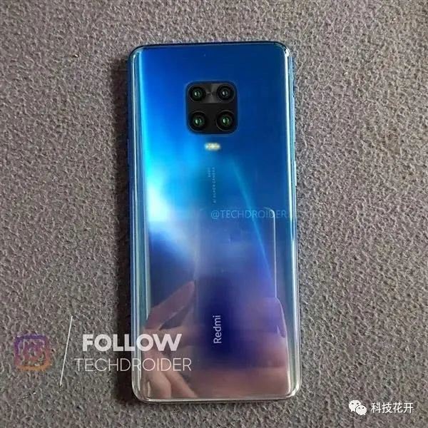 點我看大圖 小米再出千元5G手機,紅米Note9Pro真機現身,中間挖孔+浴霸3攝